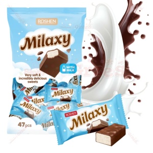 Bomboane Roshen Milaxy cu umplutură de sufleu și glazură de cacao, 1 kg - Img 4