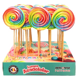 DELICATESE Acadele Melc Curcubeu 40 X 35 g - Img 1