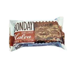 Halva BONDAY, floarea soarelui si cacao, 210 g