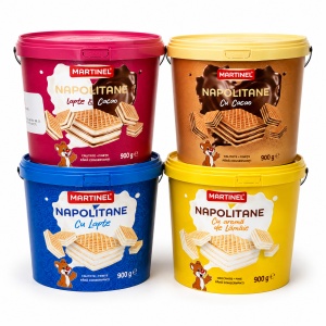 Napolitane MARTINEL cu Lapte, 900 g, Găleată – COLOMBUS - Img 2