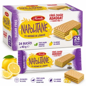 Napolitane MORELLO FARA ZAHAR, crema lamaie, 24 X 40 g - Img 4