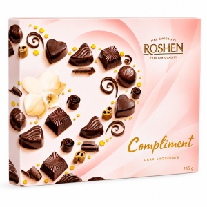ROSHEN Compliment Praline Asortate în Ciocolată Neagră 145 g - Img 4