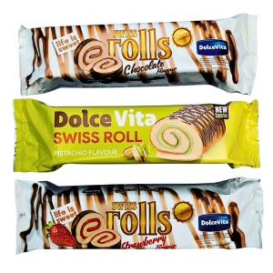 Ruladă cu cremă de căpșuni Dolce Vita 300g - Img 3