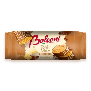 Rulada glazurata, BALCONI, crema capucino, 300 g