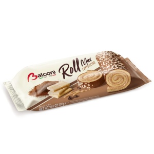 Rulada glazurata, BALCONI, crema capucino, 300 g - Img 3