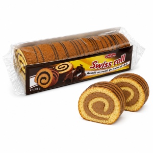 Rulade JULIA, cu crema cacao si rom 180 g