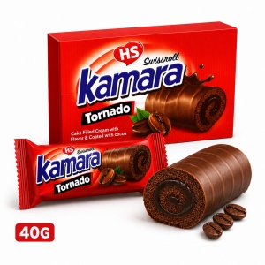 Rulade Kamara Tornado cu Cremă de Cafea, Cutie 24 × 40 g