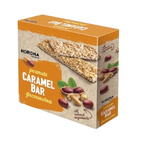 Batoane Caramel Bar Arahide, KORONA, 15 X 45 g - Img 3