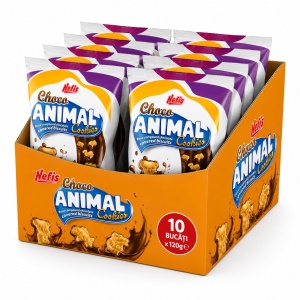 Bax NEFIS Biscuiți Choco Animal 200G (10 Buc/Cutie)
