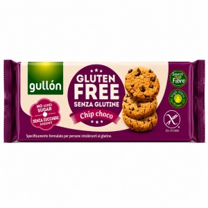 Biscuiți cu picături de ciocolată FĂRĂ ZAHĂR și FĂRĂ GLUTEN Gullon, 125g (12/bax) - Img 3