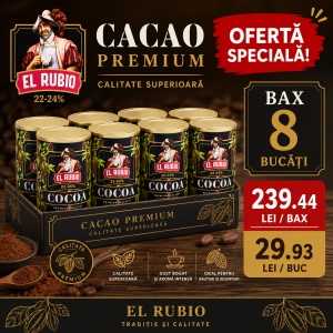 Cacao EL RUBIO Pudră Premium 250G (Bax 8 Bucăți)