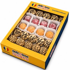 Fursecuri Asortate cu Paleuri și Caise Delicatese Iuliano, Cutie 600g