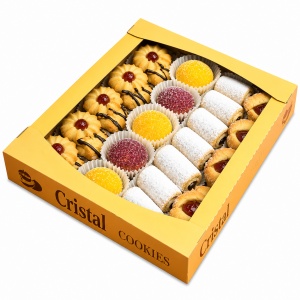 Fursecuri CRISTAL, Asortate cu Cornulete, 600 g