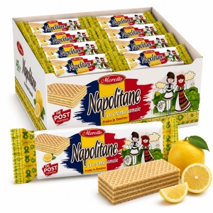 Napolitane DE POST, MORELLO, crema de lamaie, 24 X 50 g
