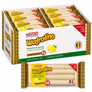 Napolitane Spirale WAFROLINO, crema lamaie, 18 X 56 g - Img 4