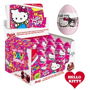 Ou Ciocolata ZAINI, cu surprize Hello Kitty, 24 X 20 g