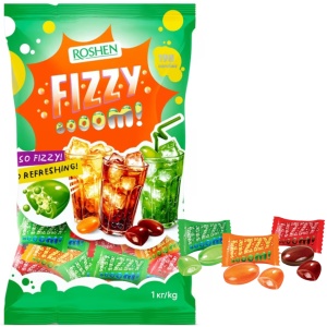 ROSHEN Dropsuri Fizzy Boom cu umplutură efervescentă 1 kg - Img 4