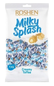 ROSHEN Milky Splash Caramele Moi cu Umplutură de Lapte 1 kg - Img 3