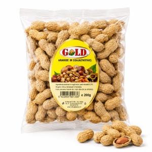 Bax 10 pungi Arahide in coaja pastai GOLD, prajite si sarate, 200 g