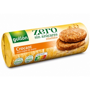 Biscuiți GULLON Crocanți cu Făină Integrală și Fulgi de Ovăz FĂRĂ ZAHĂR Adăugat 280 g (16/bax)