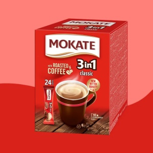 Cafea Instant MOKATE 3in1 Classic 24 x 17 g (Cutie) - Img 4