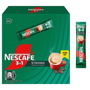 Cafea instant, Nescafe, 3 in 1, Strong, 24 plicuri X 14 g - Img 5