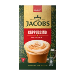 Cappuccino instant Jacobs Original, 8 plicuri × 11.6 g (cutie) - Img 2