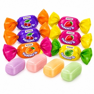 Caramele moi Roshen Yummi’s cu arome de fructe, 1 kg