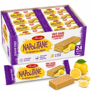 Napolitane MORELLO FARA ZAHAR, crema lamaie, 24 X 40 g