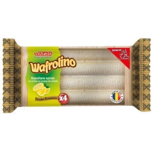 Napolitane Spirale WAFROLINO, crema lamaie, 18 X 56 g
