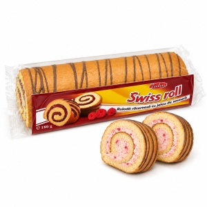 Rulade JULIA, cu jeleu de zmeura, 180 g