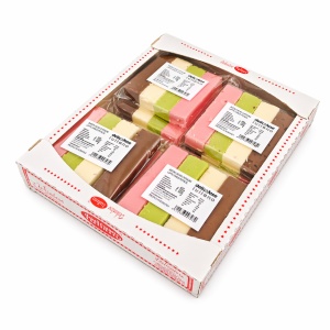 Set 4 Batoane Lapte Asortate 45g, IULIANO 180g – Cacao, Vanilie, Căpșuni, Fistic - Img 3
