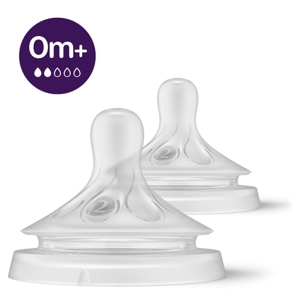 AVENT Tetina Natural Response 2orif 0m+, 2buc, SCY962/02