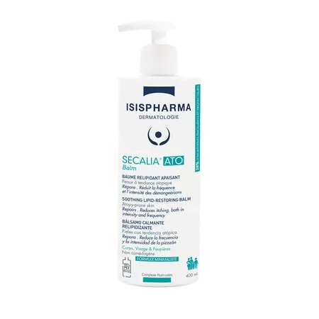 Balsam fluid calmant, relipidant cu absorbtie rapida pentru piele atopica Secalia ATO Balm, 400 ml, IsisPharma
