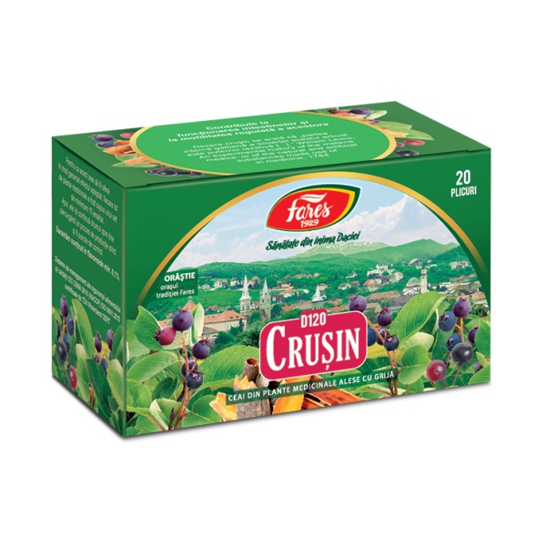 Ceai de crusin D 120, 20 plicuri, Fares