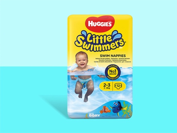 Chilotei impermeabili pentru inot Little Swimmers Nr. 2-3, 3-8 kg, 12 bucati, Huggies