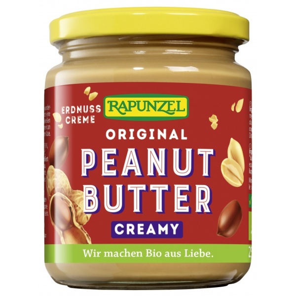 Unt de arahide cremos bio Rapunzel, 250g
