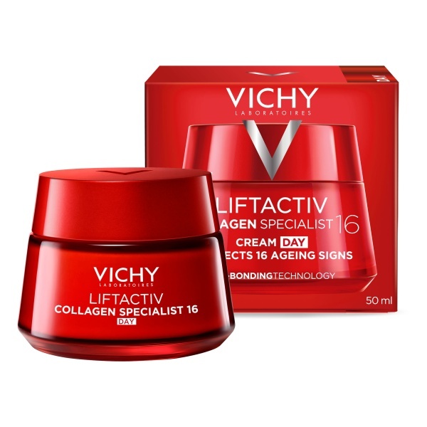 Crema antirid de zi pentru toate tipurile de ten Liftactiv Collagen Specialist 16, 50ml, Vichy