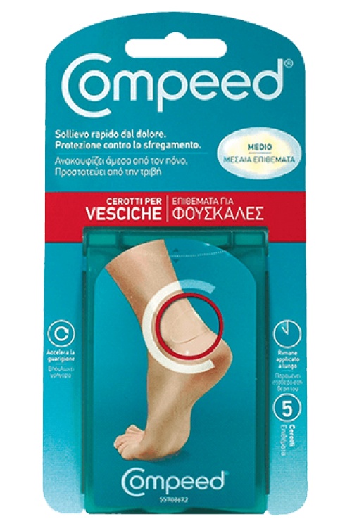 Plasturi medii pentru basici, 5 bucati, Compeed