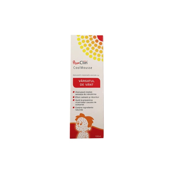Spuma pentru varsat de vant Poxclin, 100 ml, Viva Pharma