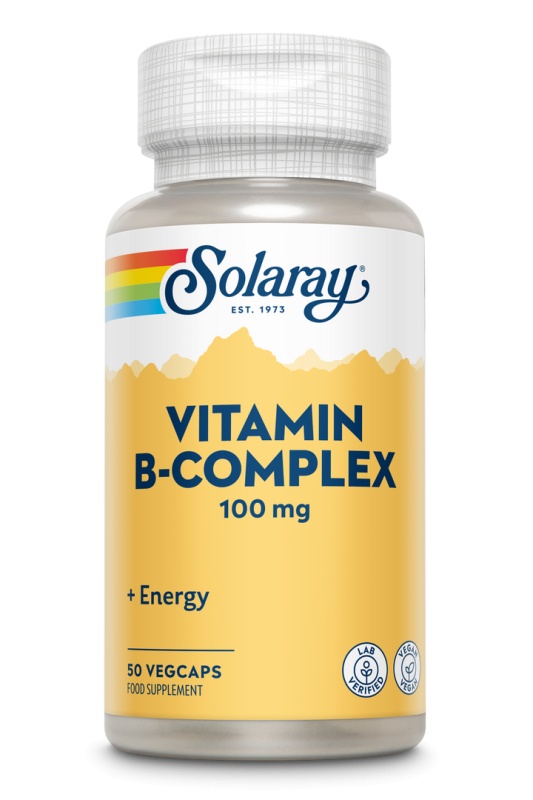 Vitamin B-Complex Solaray, 100 mg, 50 capsule, Secom