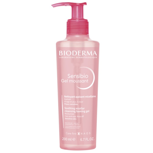 Gel spumant calmant si hidratant Sensibio, 200 ml, Bioderma