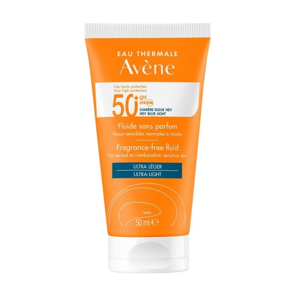 Fluid fara parfum cu SPF50+ Triasorb, 50 ml, Avene