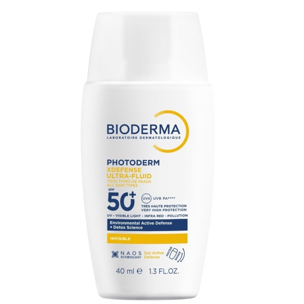 Fluid invizibil cu protectie solara SPF 50+ Photoderm Xdefense, 40 ml, Bioderma