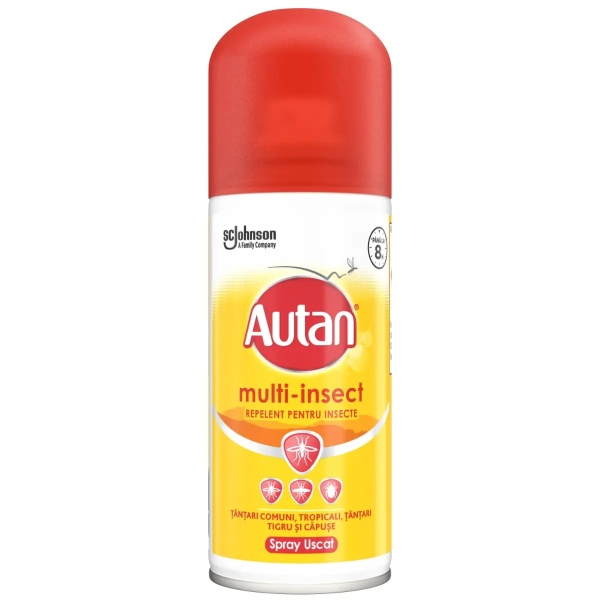 Spray repelent anti-tantari Multi Insect, 100 ml, Autan