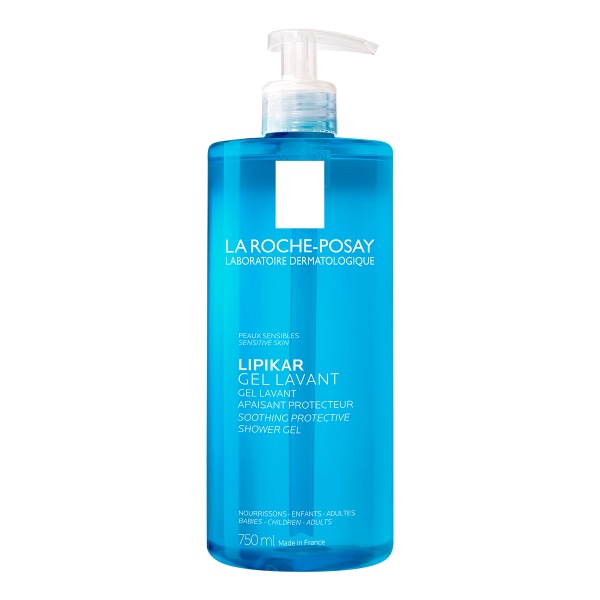 Gel de dus calmant pentru pielea sensibila sau uscata Lipikar, 750 ml, La Roche-Posay