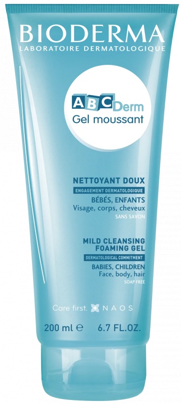 Gel spumant ABCDerm, 200 ml, Bioderma