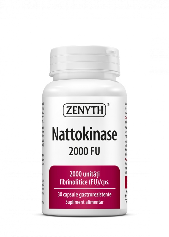 Nattokinase, 2000FU, 30 capsule gastrorezistente, Zenyth