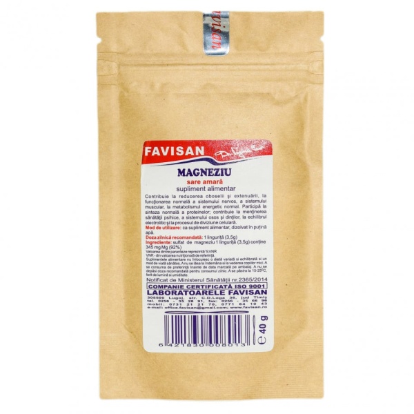 Sare amara Magneziu, 40 g, Favisan