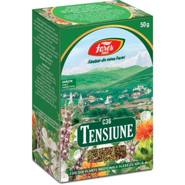 Ceai pentru tensiune C36, 50 g, Fares